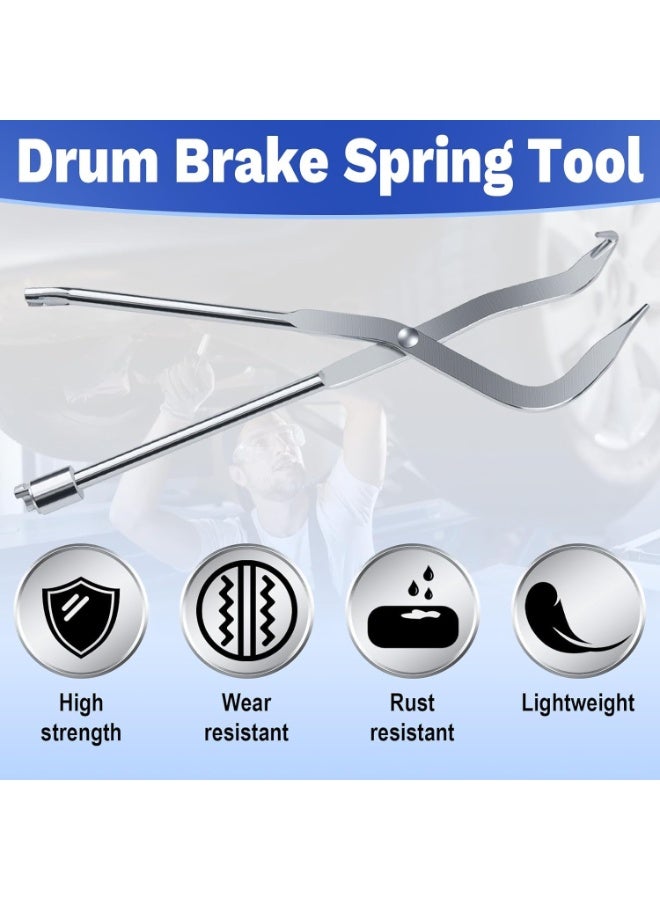 Bukela Drum Brake Spring Tool, Brake Piston Removal Pliers and Adjusting Instrument, Brake Shoe Return Spring Installer for Automotive Repair, Garage Maintenance, Mechanic Tool Set - Image 3